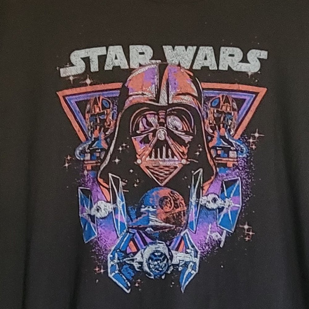 Star Wars 2XL Darth Vader Black Short Sleeve